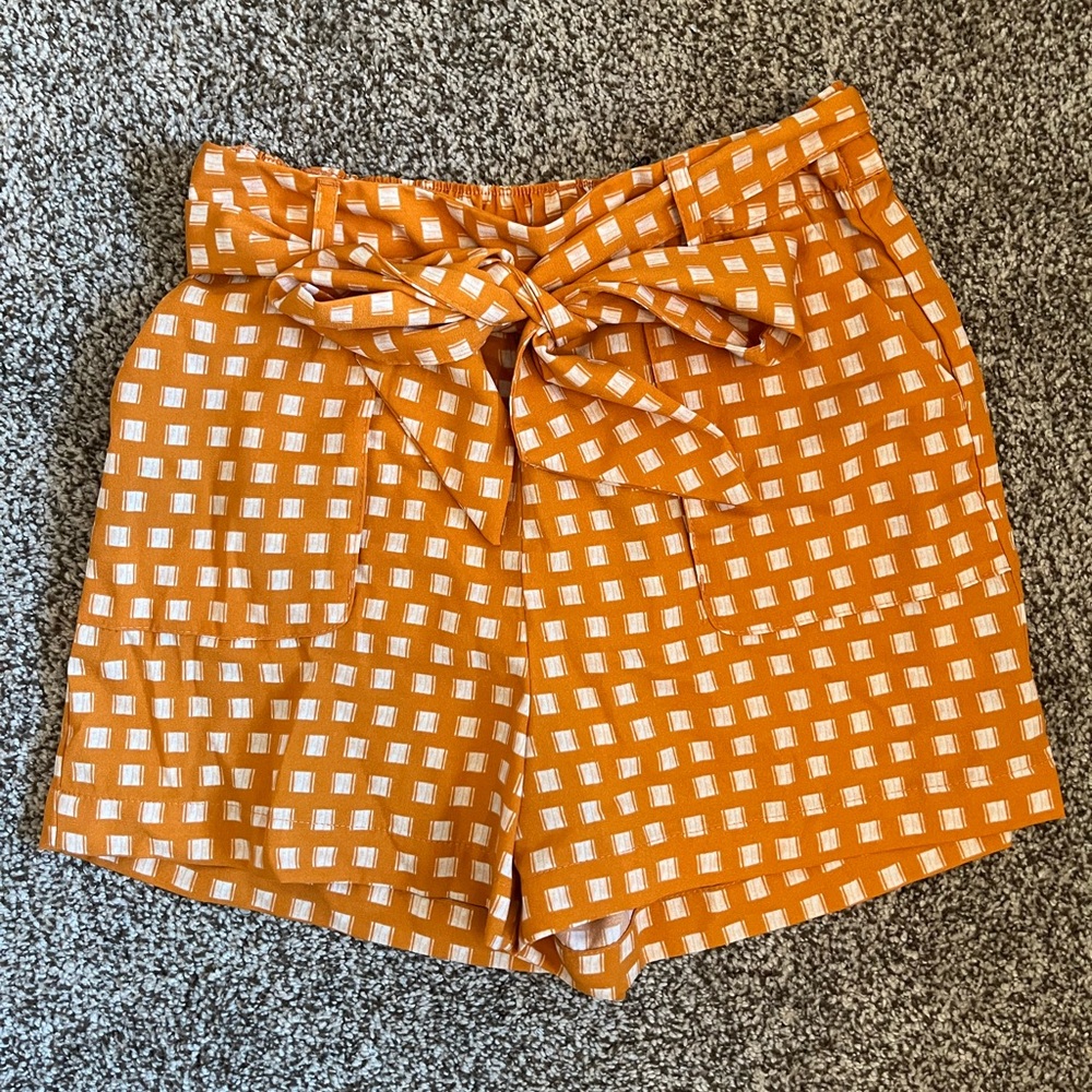 A New Day orange and white shorts